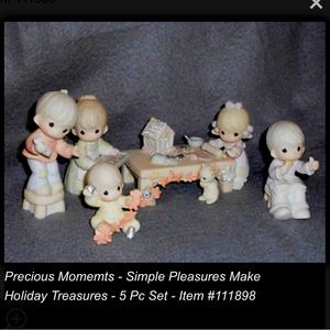 Precious Momemts - Simple Pleasures Make Holiday Treasures - 5 Pc Set - #111898